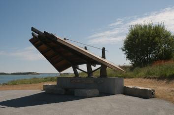 Spectacle Island Shade Shelter and Benches, by David Phillips and Charles Jones